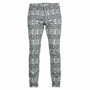 Tory Burch Printed Women's Size 28 Geometric Pattern Skinny Jeans 27" Inseam